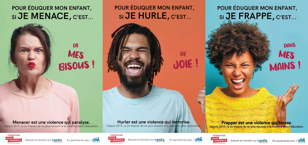 campagne d'affichage sensibilisation aux violences éducatives ordinaires
