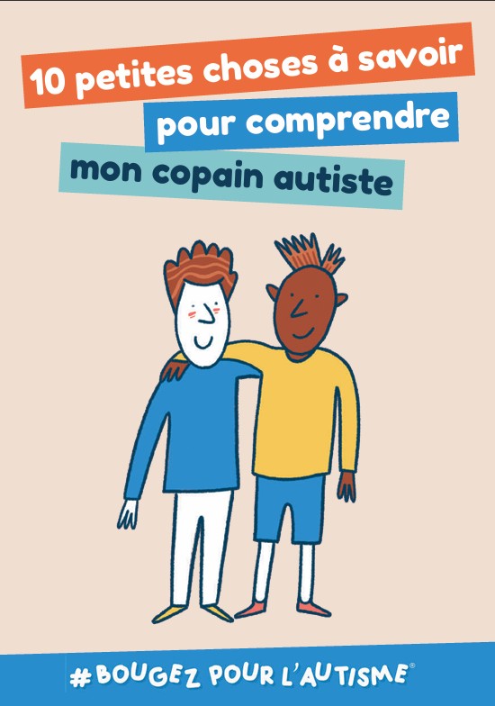 Page de couverture de la Bande Dessinée "Bougez pour l'autisme" réalisée par l'agence doo la pour le client AVA